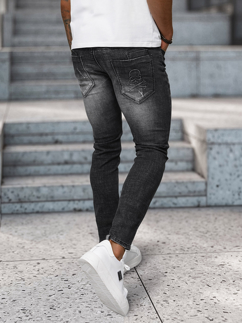 Vaqueros de hombre negras OZONEE NB/MP0070N