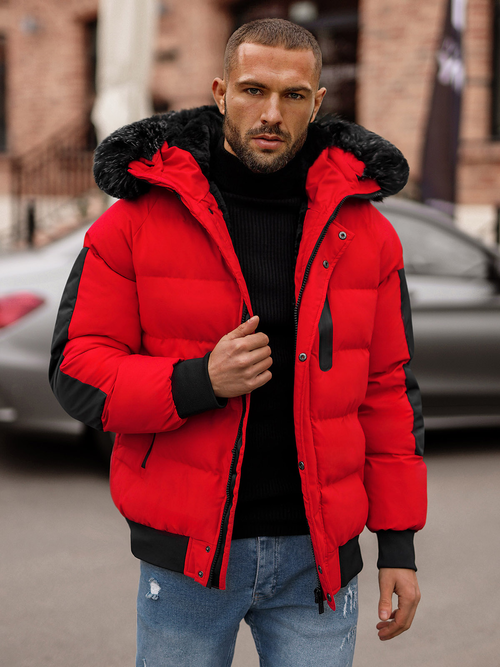 Chaqueta de hombre roja OZONEE O/M798Z