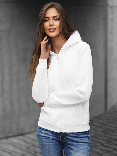 Sudadera de mujer blanca OZONEE JS/W03Z
