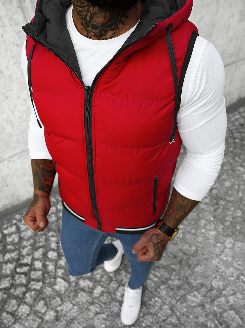 Chaleco de hombre roja OZONEE N/7127