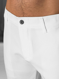 Pantalones cortos chinos de hombre blancos OZONEE DJ/4400