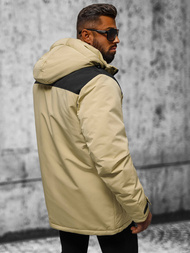 Chaqueta de hombre beige OZONEE JS/22M322/62