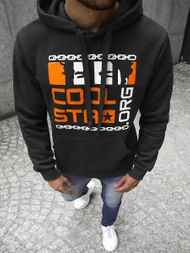 Sudadera de hombre amarillo negra OZONEE JS/Y10022