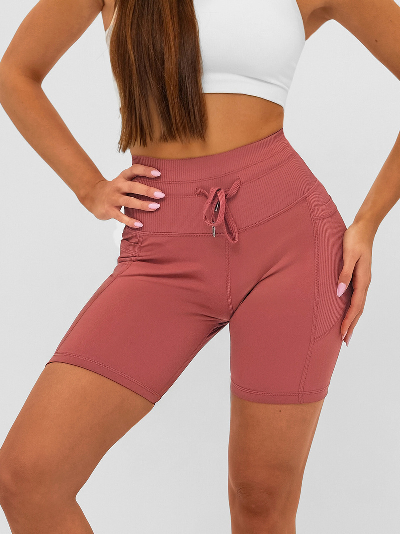 Leggins mujer cortos borgoña OZONEE JS/XY24026S