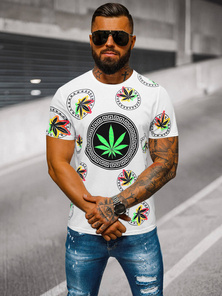 Camiseta de hombre blanco OZONEE O/T135/1