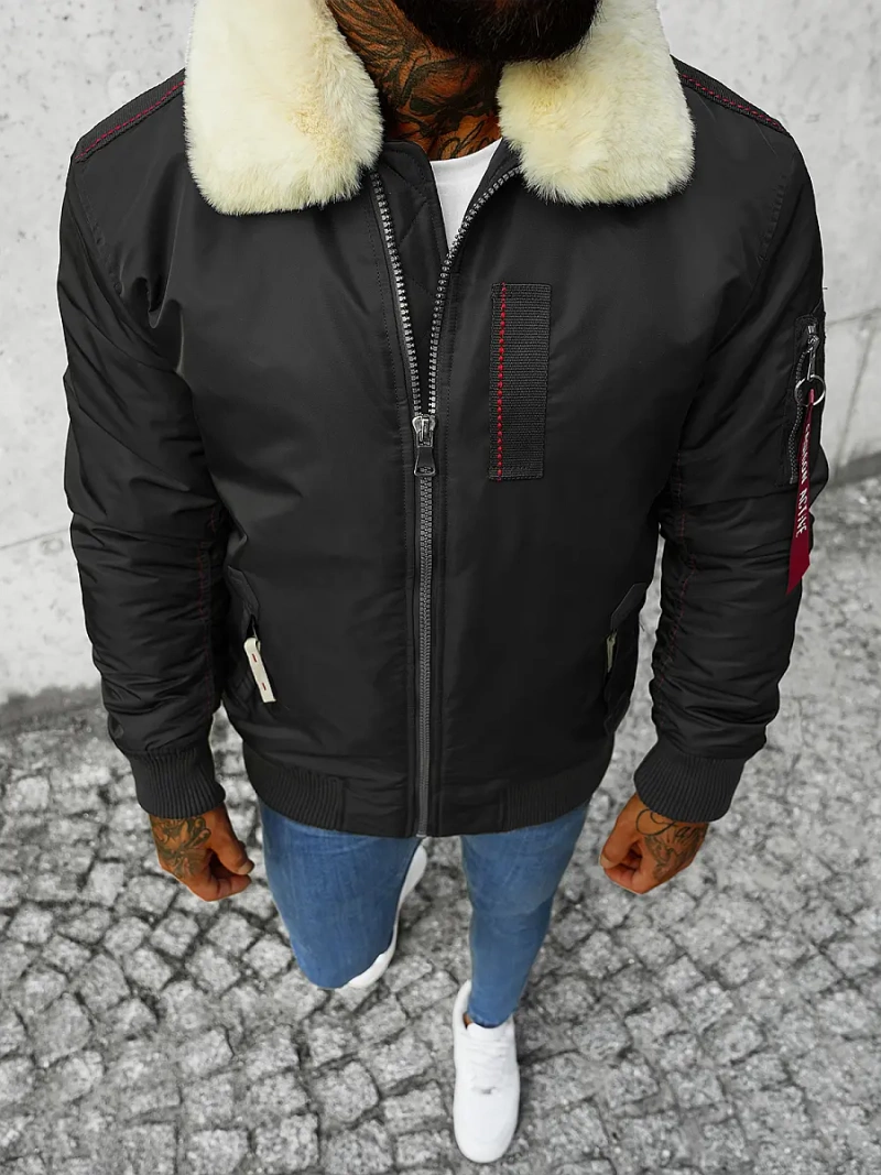 Chaqueta de hombre negra OZONEE O/X1026KZ
