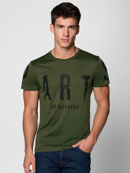 Camiseta de hombre verde OZONEE O/8T1263/29Z