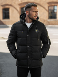 Chaqueta de hombre negra OZONEE JS/57M7503/392Z