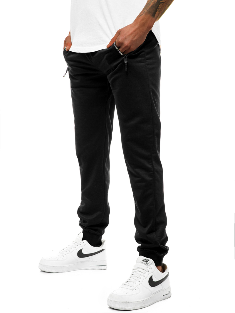 Pantalón de chándal de hombre negro JS/XW002S