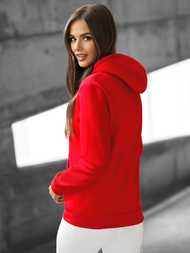 Sudadera de mujer roja OZONEE JS/W02Z