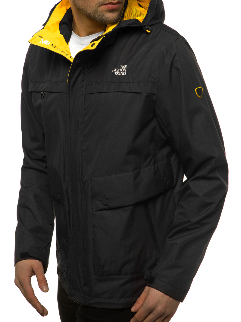 Chaqueta de hombre negra OZONEE MG/2510