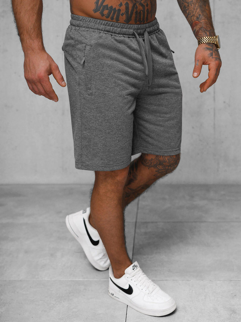 Pantalón corto de hombre grafito OZONEE JS/8K1551/5