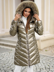 Chaqueta de mujer oro OZONEE JS/16M9100/403Z