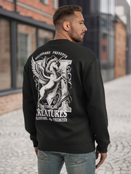 Sudadera de hombre negra OZONEE JS/65B3919/3