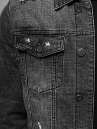 Chaqueta vaquera de hombre negra OZONEE NB/MJ515N