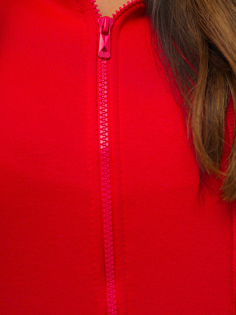 Sudadera de mujer roja OZONEE JS/W03Z