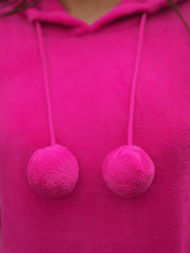 Sudadera de mujer rosa OZONEE JS/HH033/51Z