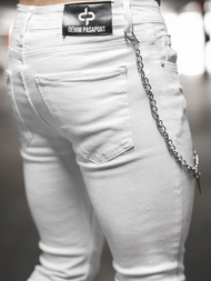 Vaqueros de hombre blancos OZONEE DP/224