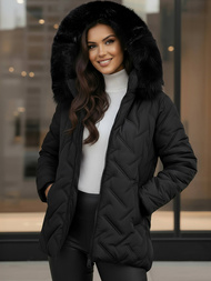 Chaqueta de mujer negra OZONEE JS/16M9296/392Z