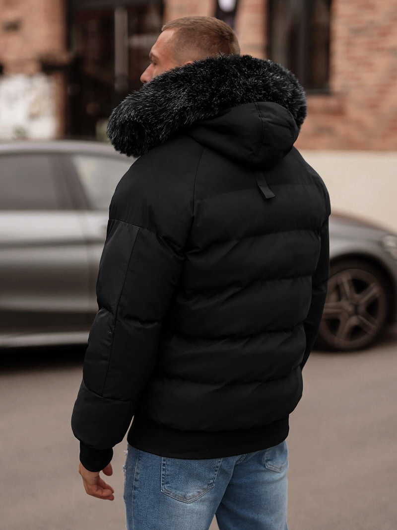 Chaqueta de hombre negra OZONEE O/M798Z