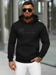 Sudadera de hombre negra OZONEE JS/8B1352/3