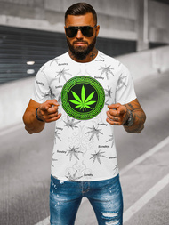 Camiseta de hombre blanco OZONEE O/T139/1