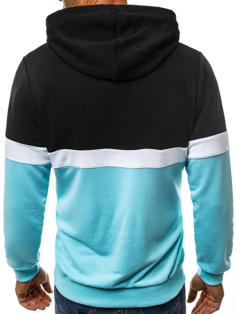 Sudadera de hombre azul claro OZONEE A/0963Z