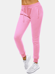 Pantalón de chándal para mujer rosa claro OZONEE JS/CK01