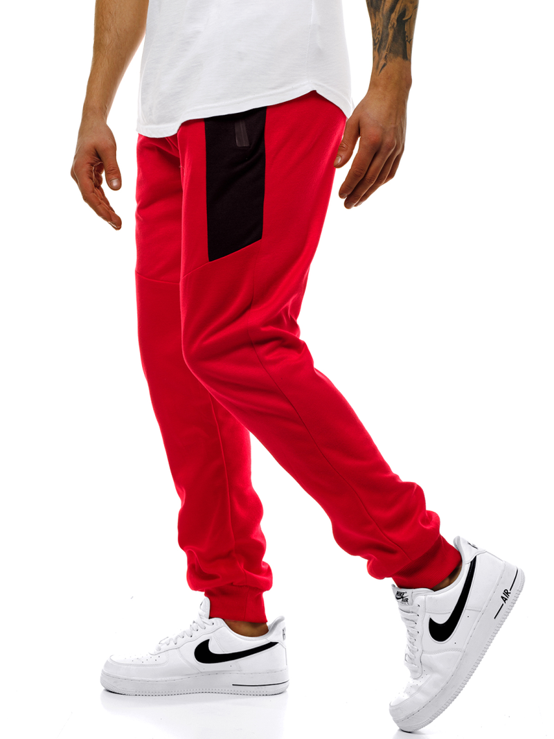 Pantalón de chándal de hombre rojo OZONEE JS/JZ11011
