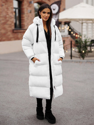 Chaqueta de mujer blanca OZONEE JS/5M3163/281Z