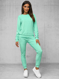 Chándal velour de mujer de menta oscuro OZONEE O/8C1173/139Z