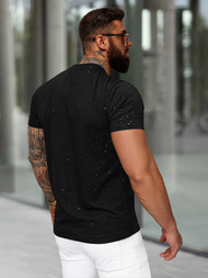 Camiseta de hombre negras OZONEE O/QQ1386