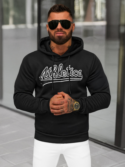 Sudadera de hombre negra OZONEE JS/27B6508/3