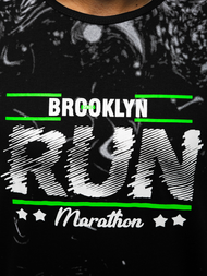 Camiseta sin mangas de hombre negra OZONEE JS/KS2075Z