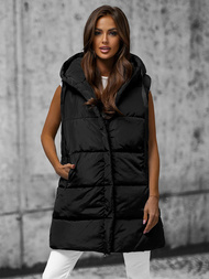 Chaleco de mujer negro OZONEE O/81266Z