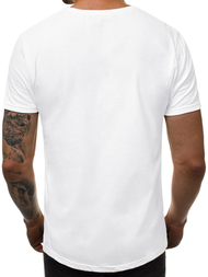 Camiseta de hombre blanco OZONEE O/2309
