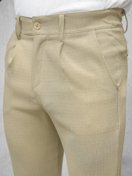 Pantalón chino de hombre beige OZONEE O/K971SP