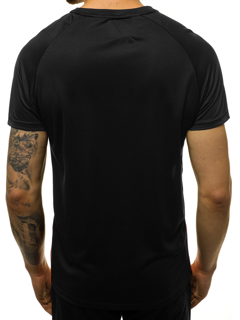 Camiseta de hombre negra OZONEE JS/KS2062