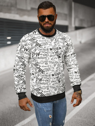 Sudadera de hombre blanca OZONEE JS/8B1218/1
