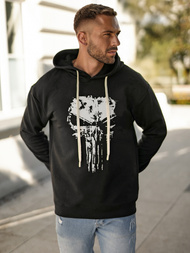 Sudadera de hombre negra OZONEE JS/65B3907/3