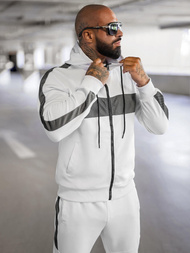 Chándal de hombre blanco OZONEE JS/8C8115/1Z