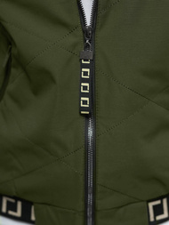 Chaqueta de mujer verde-oscura OZONEE JS/5M3161/136