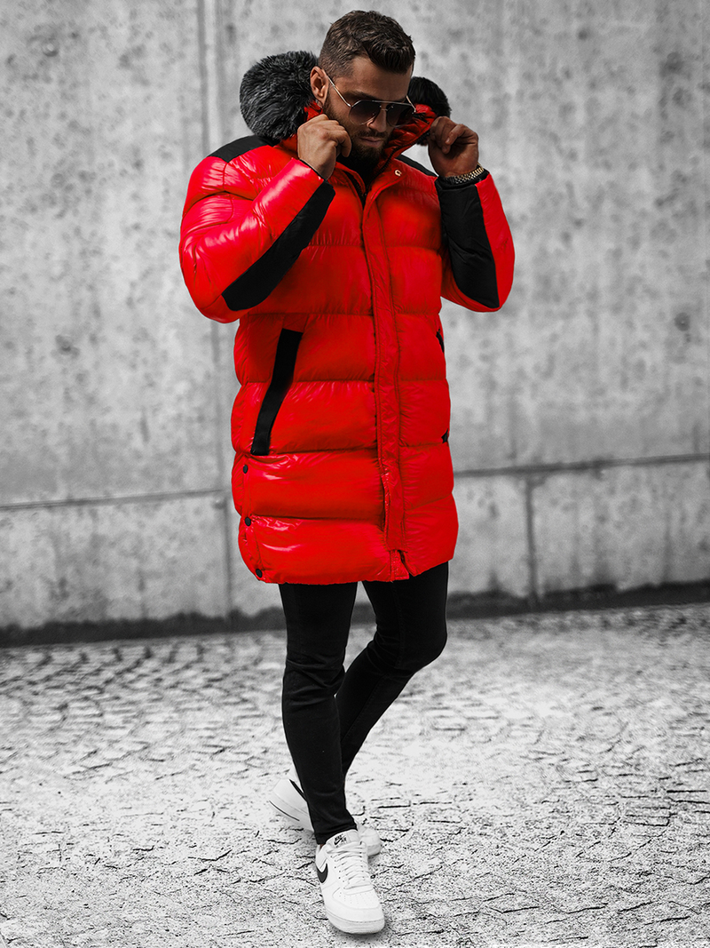 Chaqueta de hombre roja OZONEE O/M800Z