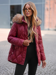 Chaqueta de mujer burdeos OZONEE JS/5M3226/1