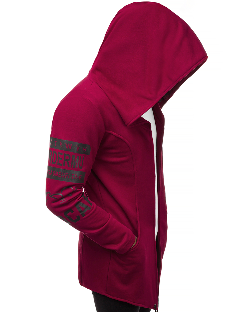 Sudadera de hombre burdeos OZONEE A/11110Z