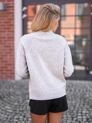 Suéter de mujer gris OZONEE JS/53B5201/2