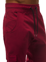 Pantalón jogger de hombre burdeos OZONEE A/404