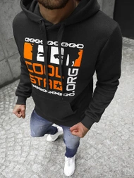 Sudadera de hombre amarillo negra OZONEE JS/Y10022