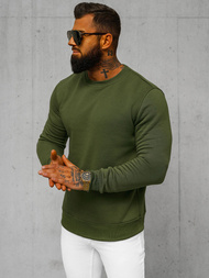 Sudadera de hombre caqui OZONEE JS/2001-10Z