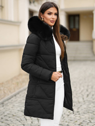 Chaqueta de mujer negra OZONEE JS/16M9099/392Z